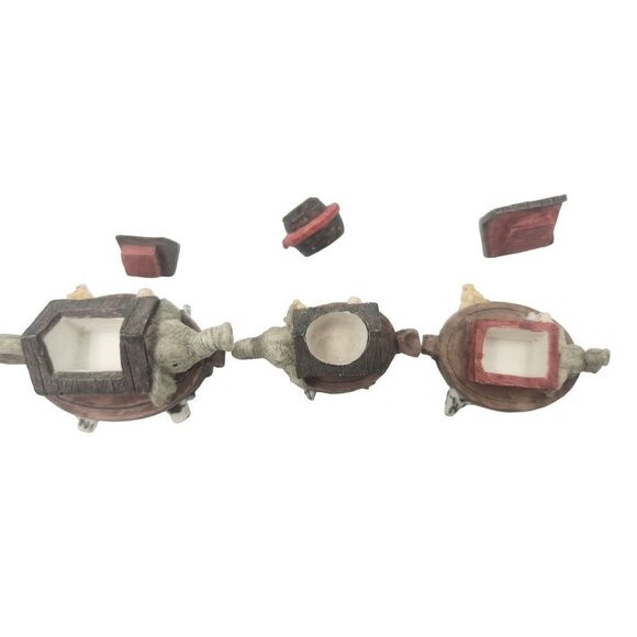 Noah's Ark Mini Tea Set Vintage 11 piece set for doll house or fairy garden - Picture 10 of 12